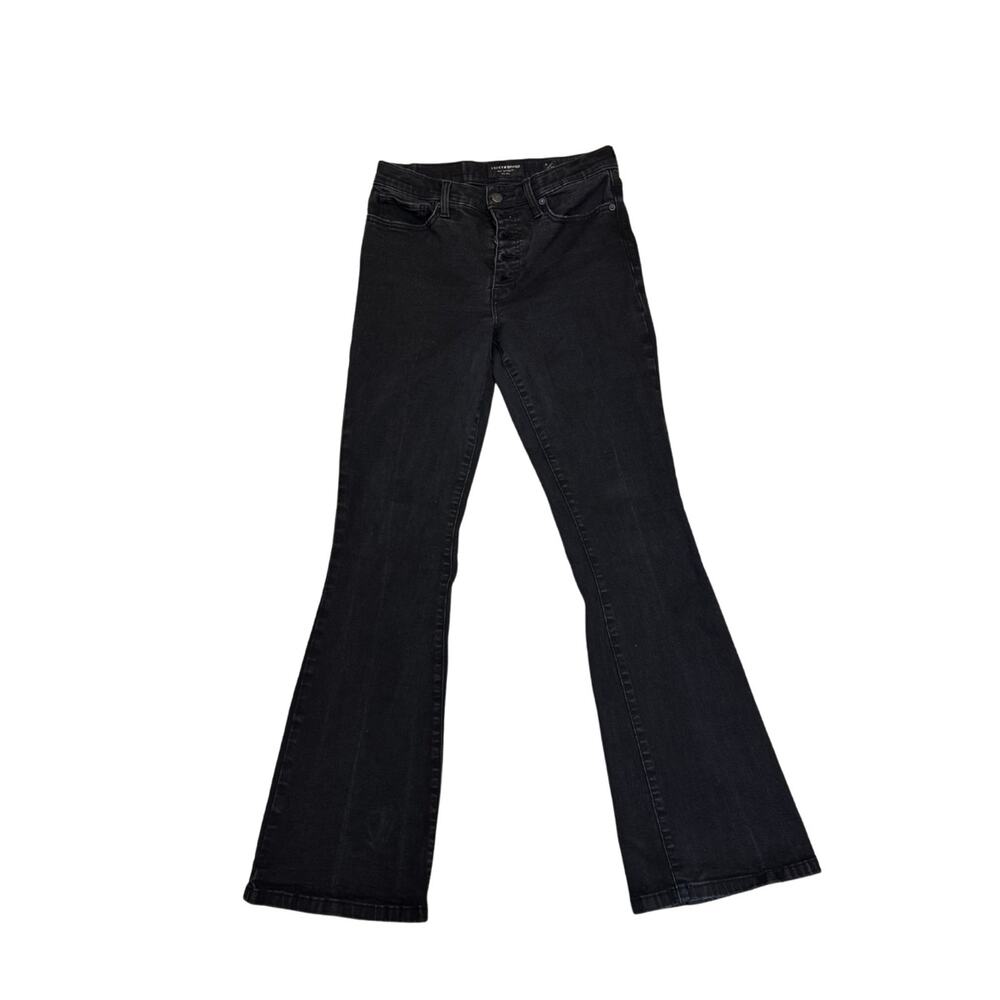 LUCKY Brand Women’s Jeans Black Bootcut Size 6/28 Button Fly Stretch Denim EUC